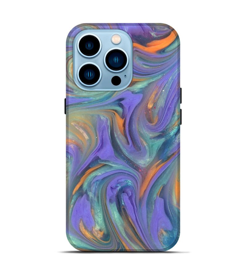 iPhone 14 Pro ResinArt Live Edge Phone Case - Zane (Purple, 818028)