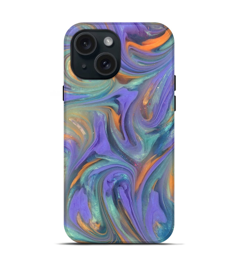 iPhone 15 ResinArt Live Edge Phone Case - Zane (Purple, 818028)