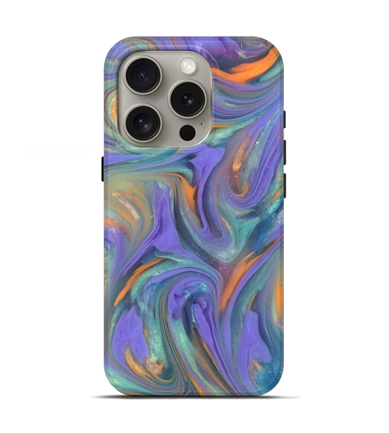 iPhone 16 Pro ResinArt Live Edge Phone Case - Zane (Purple, 818028)
