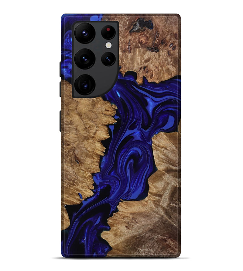 Galaxy S22 Ultra Wood Live Edge Phone Case - Eldon (Purple, 818031)