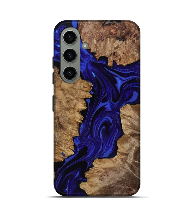 Galaxy S24 Wood Live Edge Phone Case - Eldon (Purple, 818031)
