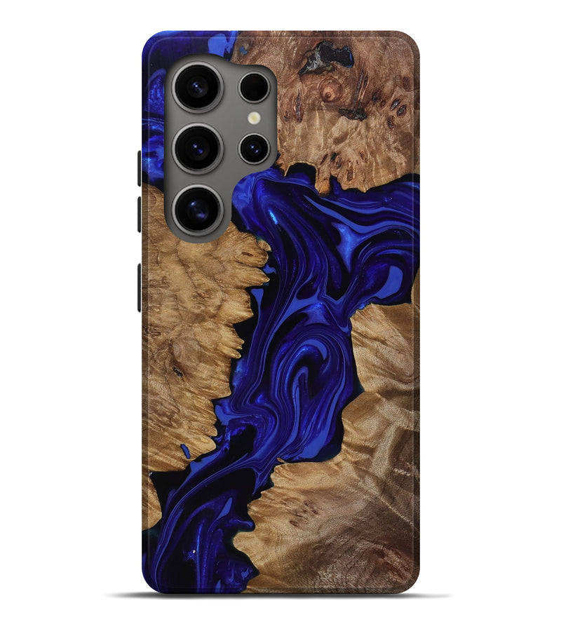 Galaxy S25 Ultra Wood Live Edge Phone Case - Eldon (Purple, 818031)
