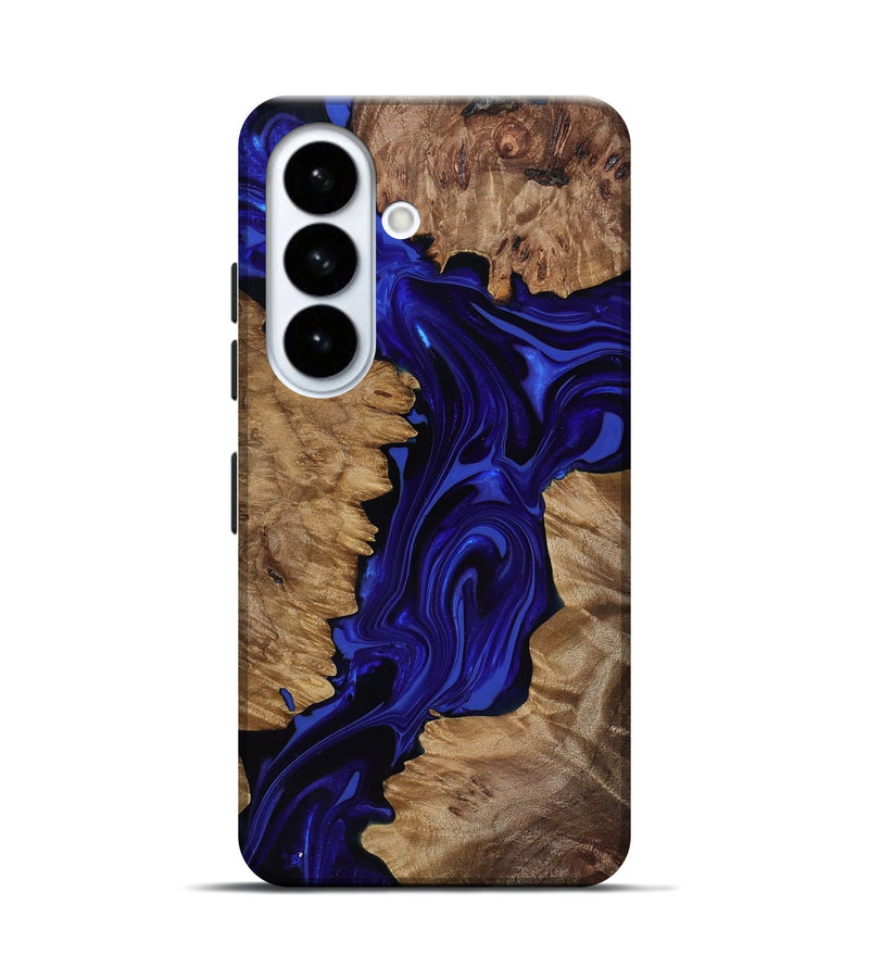Galaxy S26 Wood Live Edge Phone Case - Eldon (Purple, 818031)