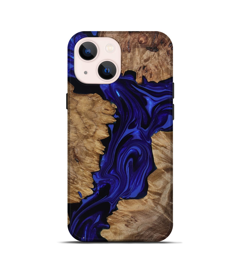 iPhone 13 mini Wood Live Edge Phone Case - Eldon (Purple, 818031)