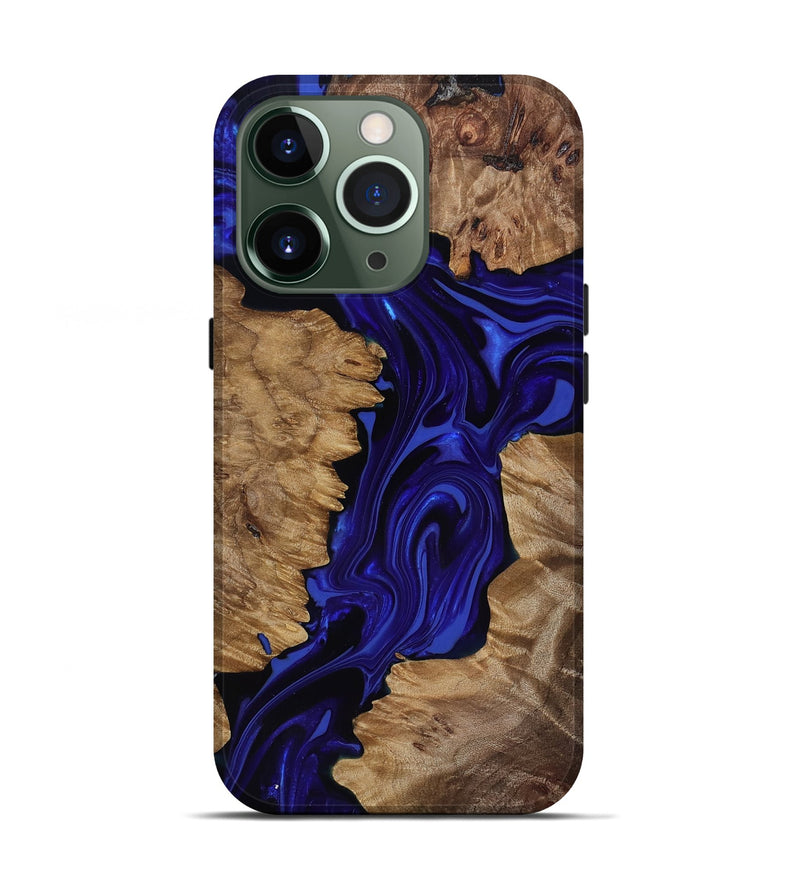 iPhone 13 Pro Wood Live Edge Phone Case - Eldon (Purple, 818031)