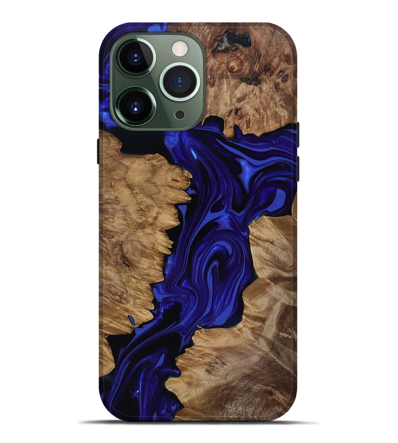 iPhone 13 Pro Max Wood Live Edge Phone Case - Eldon (Purple, 818031)
