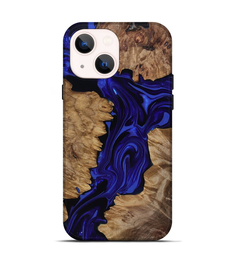 iPhone 14 Wood Live Edge Phone Case - Eldon (Purple, 818031)