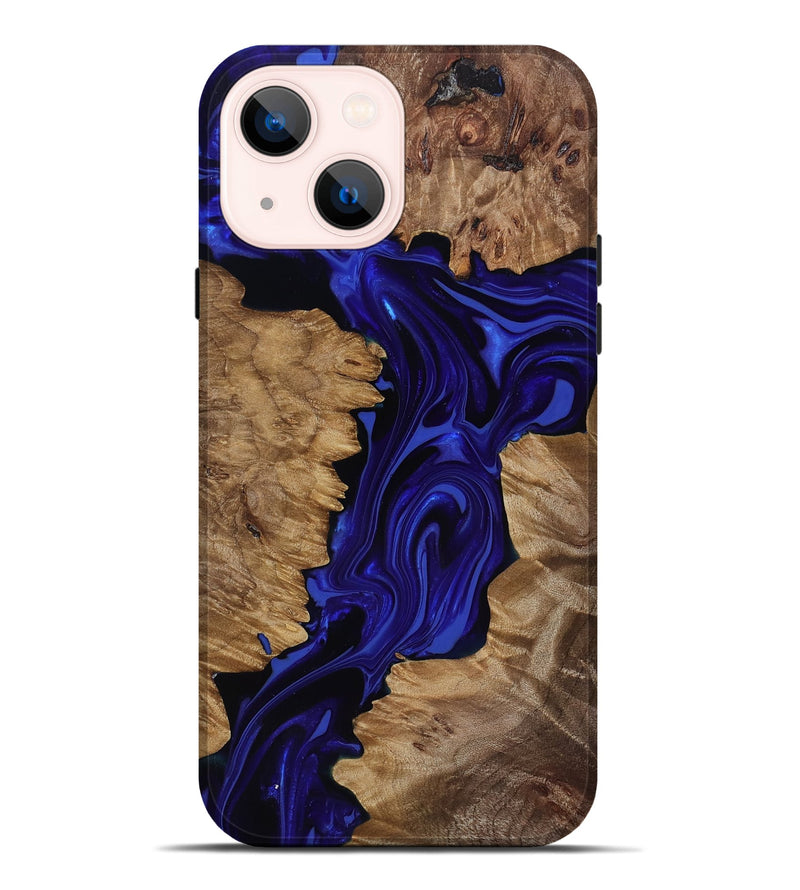 iPhone 14 Plus Wood Live Edge Phone Case - Eldon (Purple, 818031)