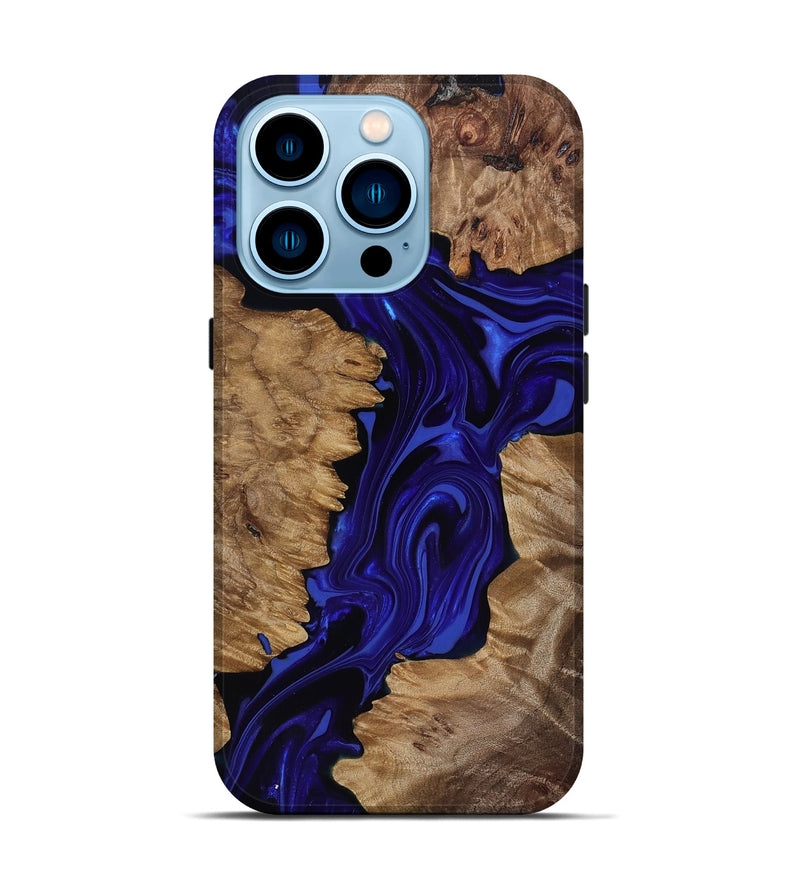 iPhone 14 Pro Wood Live Edge Phone Case - Eldon (Purple, 818031)