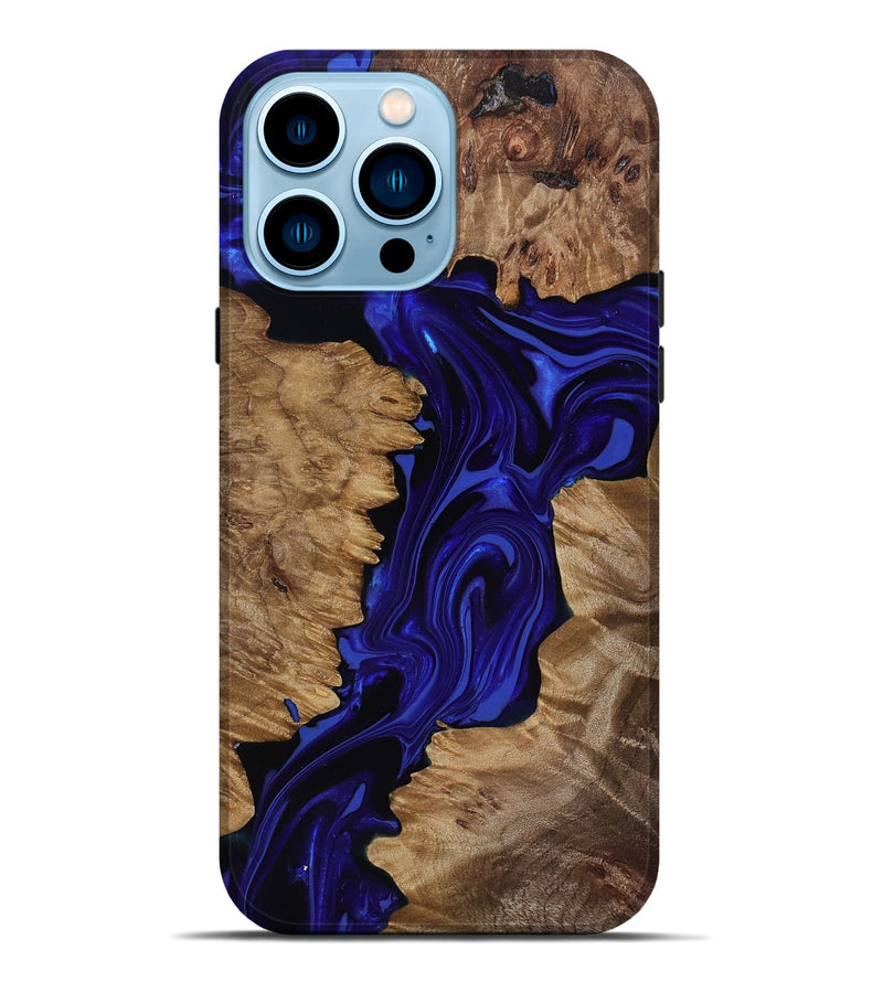 iPhone 14 Pro Max Wood Live Edge Phone Case - Eldon (Purple, 818031)