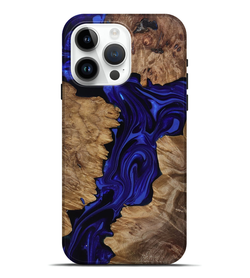 iPhone 15 Pro Max Wood Live Edge Phone Case - Eldon (Purple, 818031)