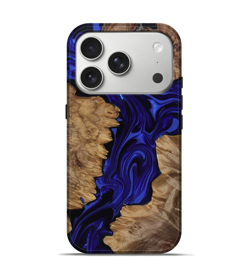 iPhone 17 Pro Wood Live Edge Phone Case - Eldon (Purple, 818031)