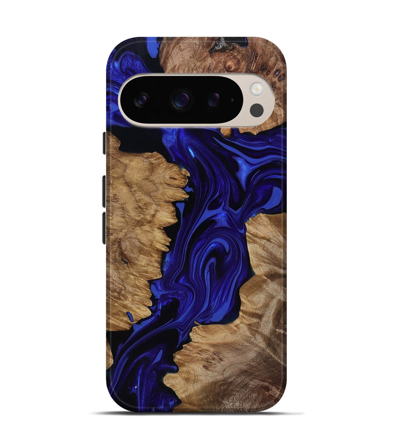 Pixel 9 Pro Wood Live Edge Phone Case - Eldon (Purple, 818031)