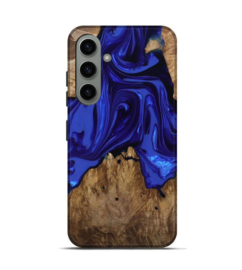 Galaxy S24 Wood Live Edge Phone Case - Rogers (Blue, 818032)