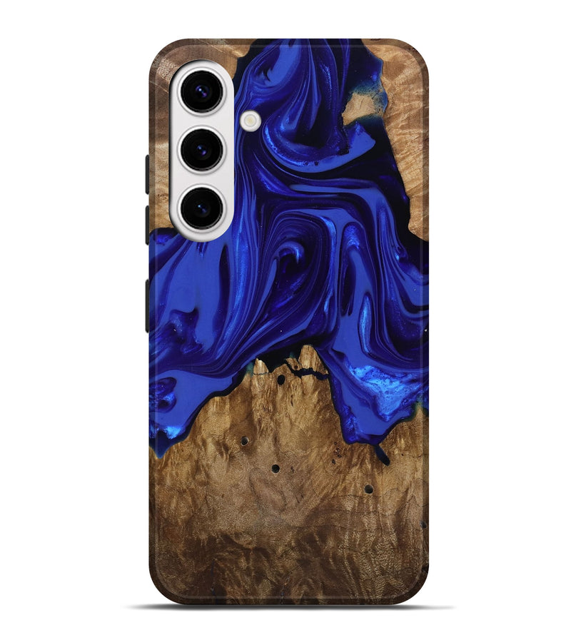 Galaxy S25 Plus Wood Live Edge Phone Case - Rogers (Blue, 818032)