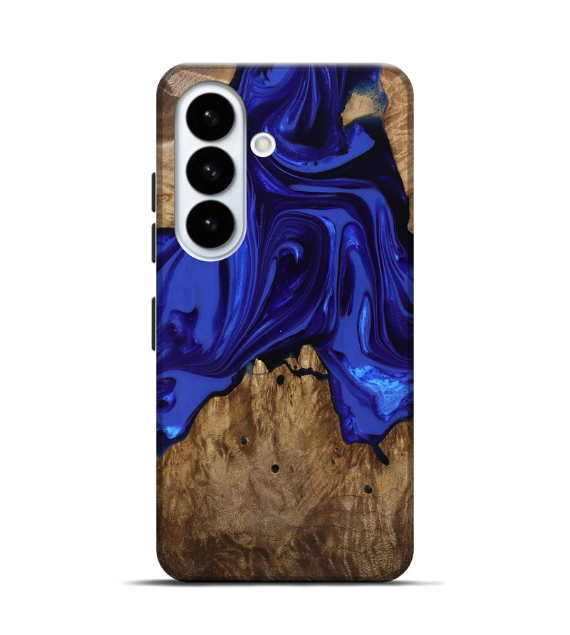 Galaxy S26 Wood Live Edge Phone Case - Rogers (Blue, 818032)