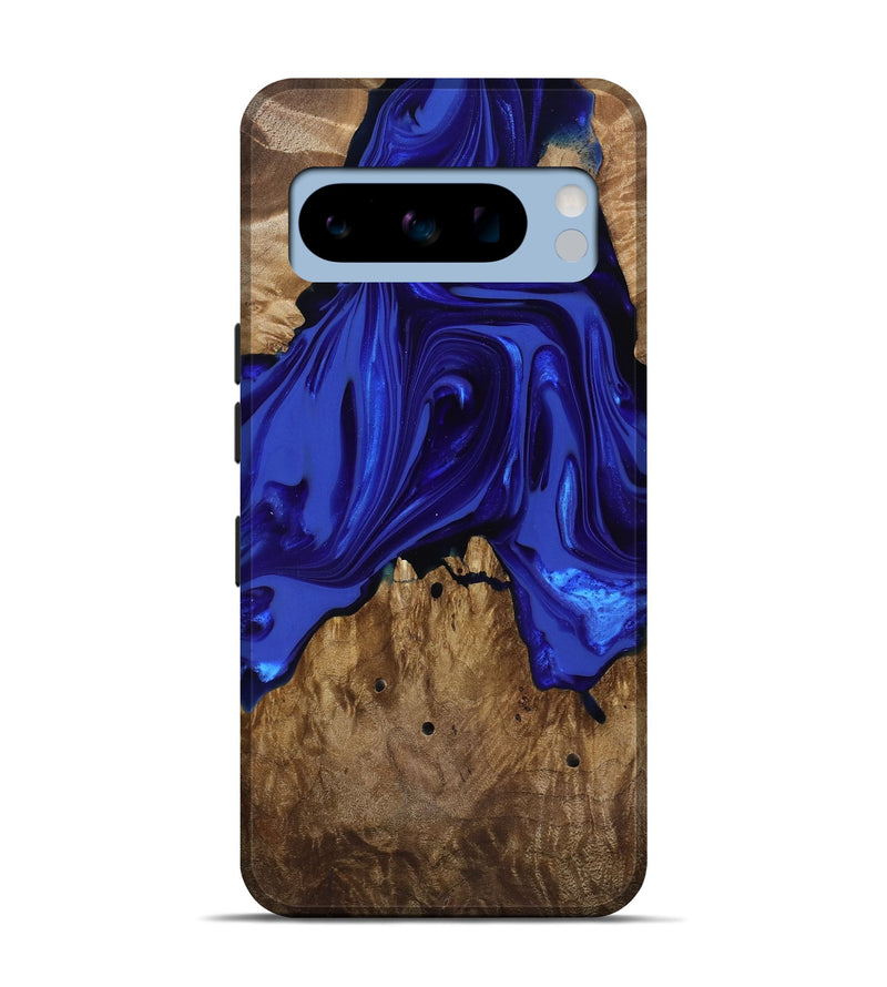 Pixel 8 Pro Wood Live Edge Phone Case - Rogers (Blue, 818032)