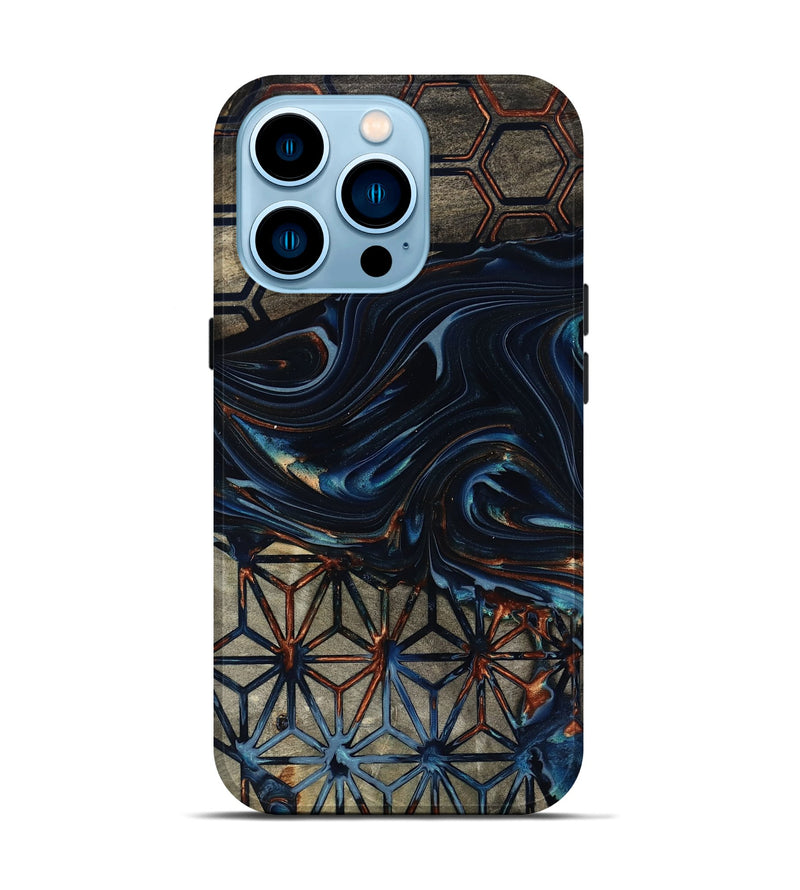 iPhone 14 Pro Wood Live Edge Phone Case - Carlie (Pattern, 818033)