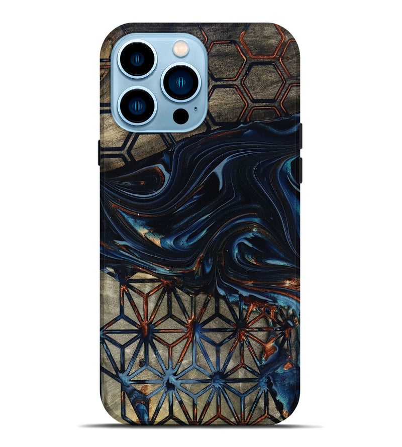 iPhone 14 Pro Max Wood Live Edge Phone Case - Carlie (Pattern, 818033)