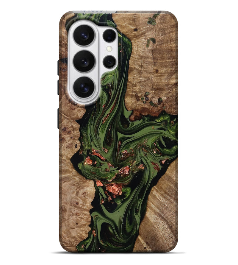 Galaxy S26 Ultra Wood Live Edge Phone Case - Brooks (Green, 818034)