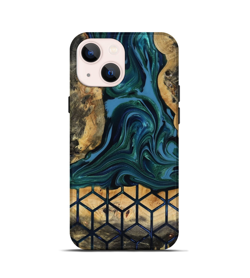 iPhone 13 mini Wood Live Edge Phone Case - Nona (Pattern, 818040)