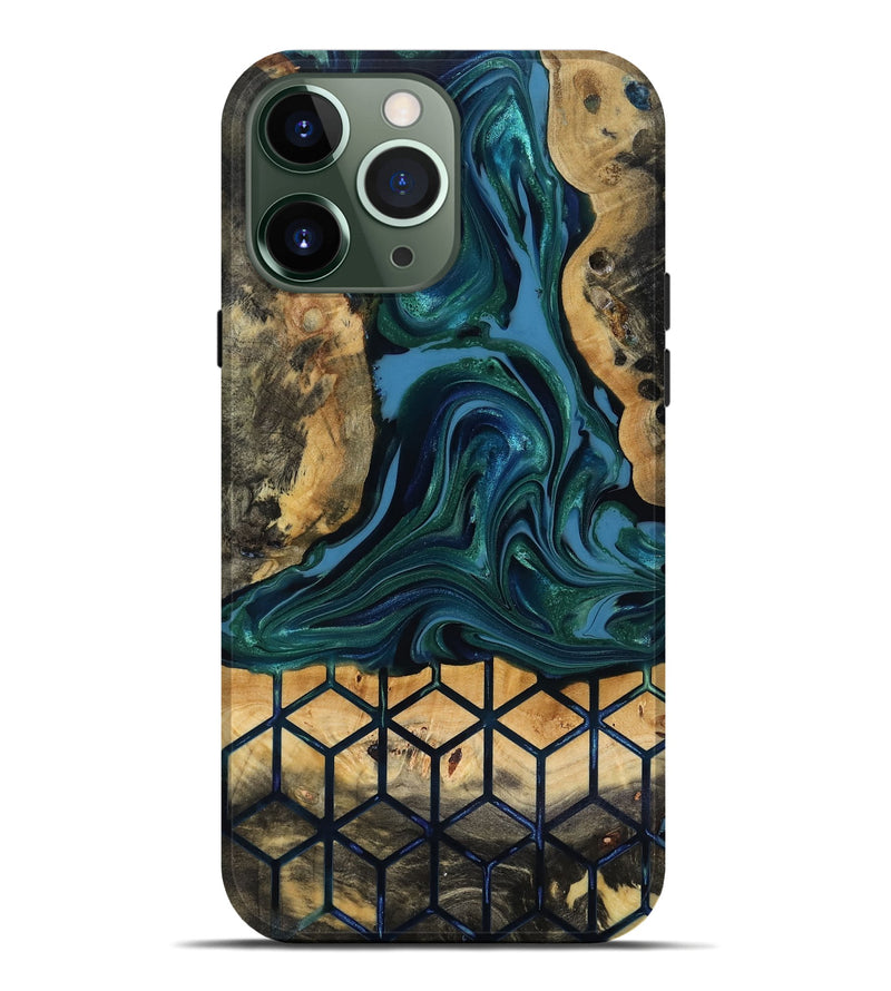 iPhone 13 Pro Max Wood Live Edge Phone Case - Nona (Pattern, 818040)