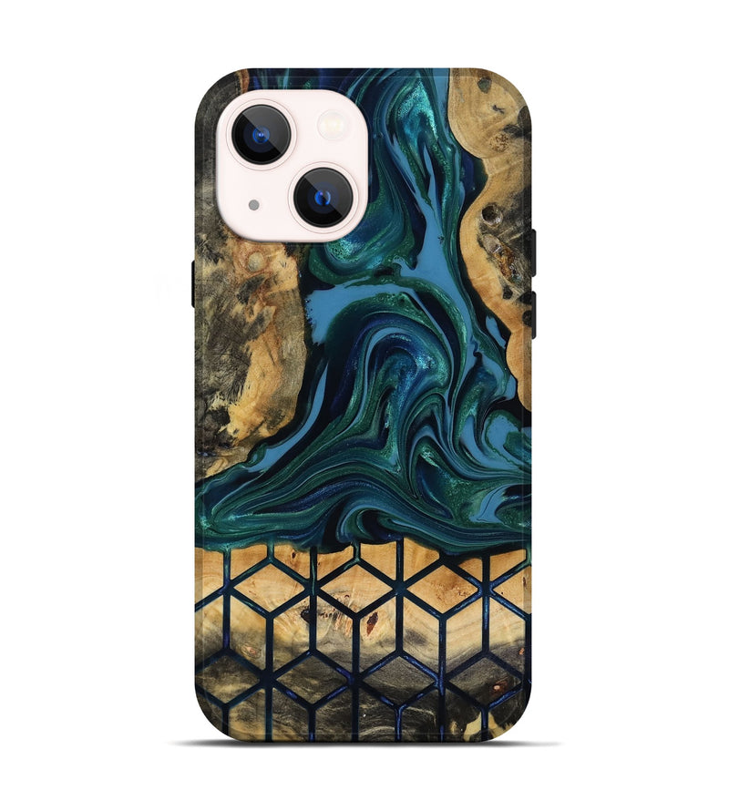 iPhone 14 Wood Live Edge Phone Case - Nona (Pattern, 818040)