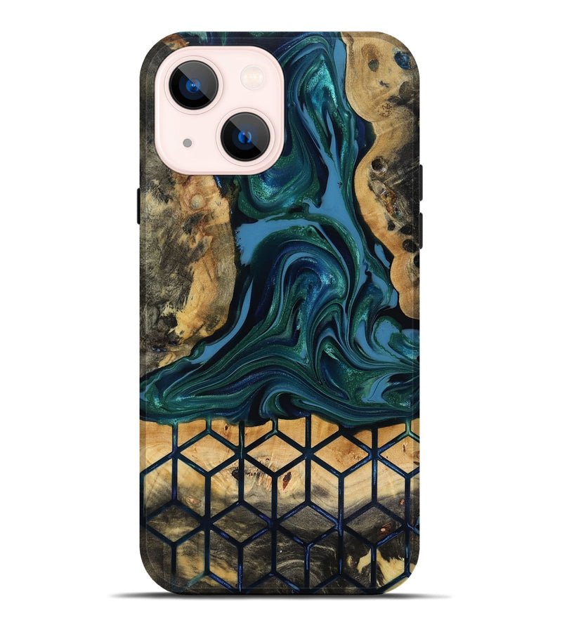 iPhone 14 Plus Wood Live Edge Phone Case - Nona (Pattern, 818040)