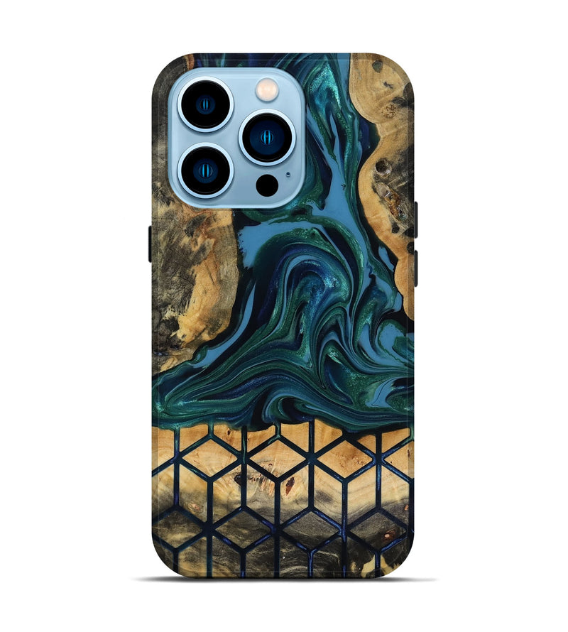 iPhone 14 Pro Wood Live Edge Phone Case - Nona (Pattern, 818040)