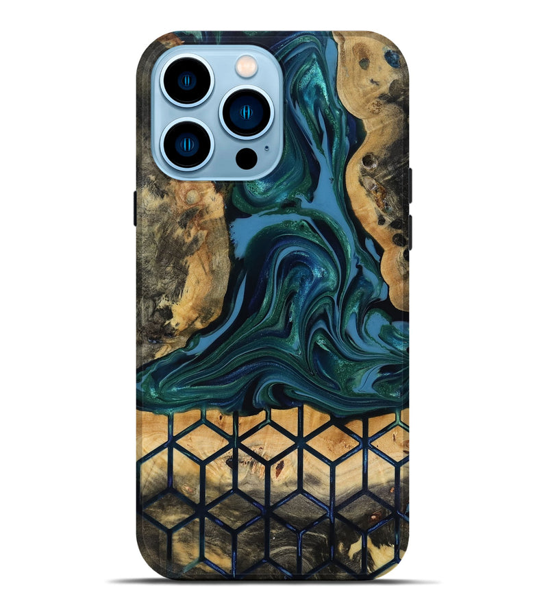 iPhone 14 Pro Max Wood Live Edge Phone Case - Nona (Pattern, 818040)