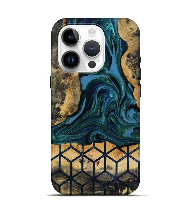 iPhone 15 Pro Wood Live Edge Phone Case - Nona (Pattern, 818040)