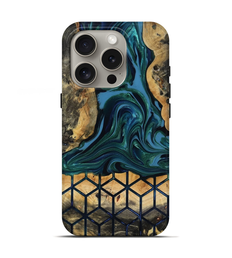iPhone 16 Pro Wood Live Edge Phone Case - Nona (Pattern, 818040)
