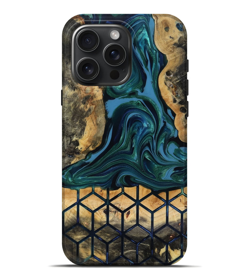 iPhone 16 Pro Max Wood Live Edge Phone Case - Nona (Pattern, 818040)