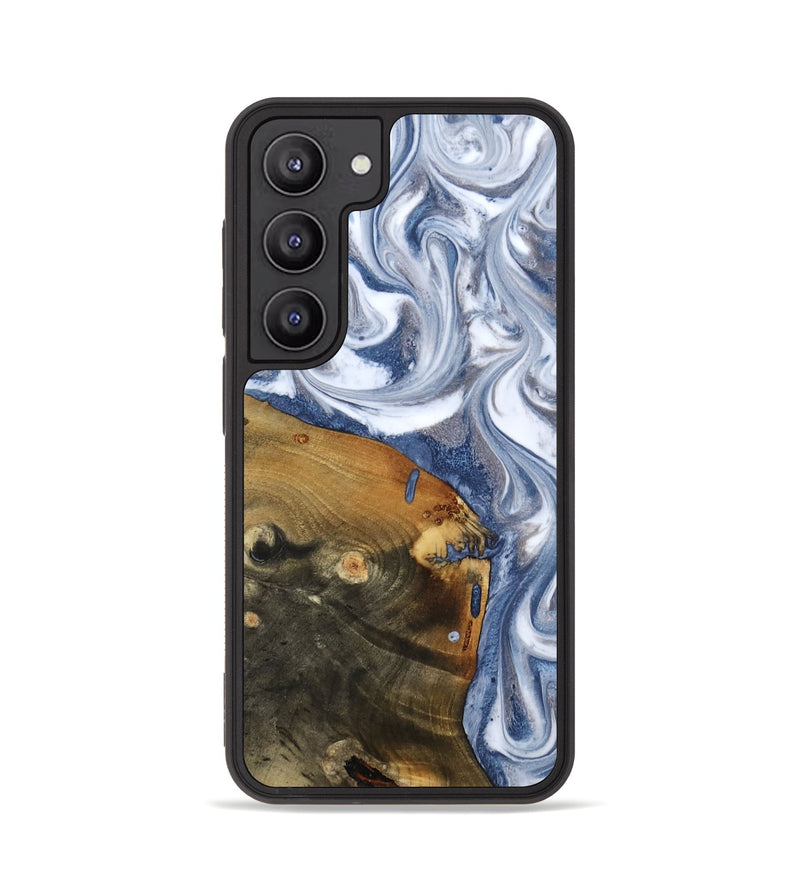 Galaxy S23 Wood Phone Case - Dario (Blue, 818047)