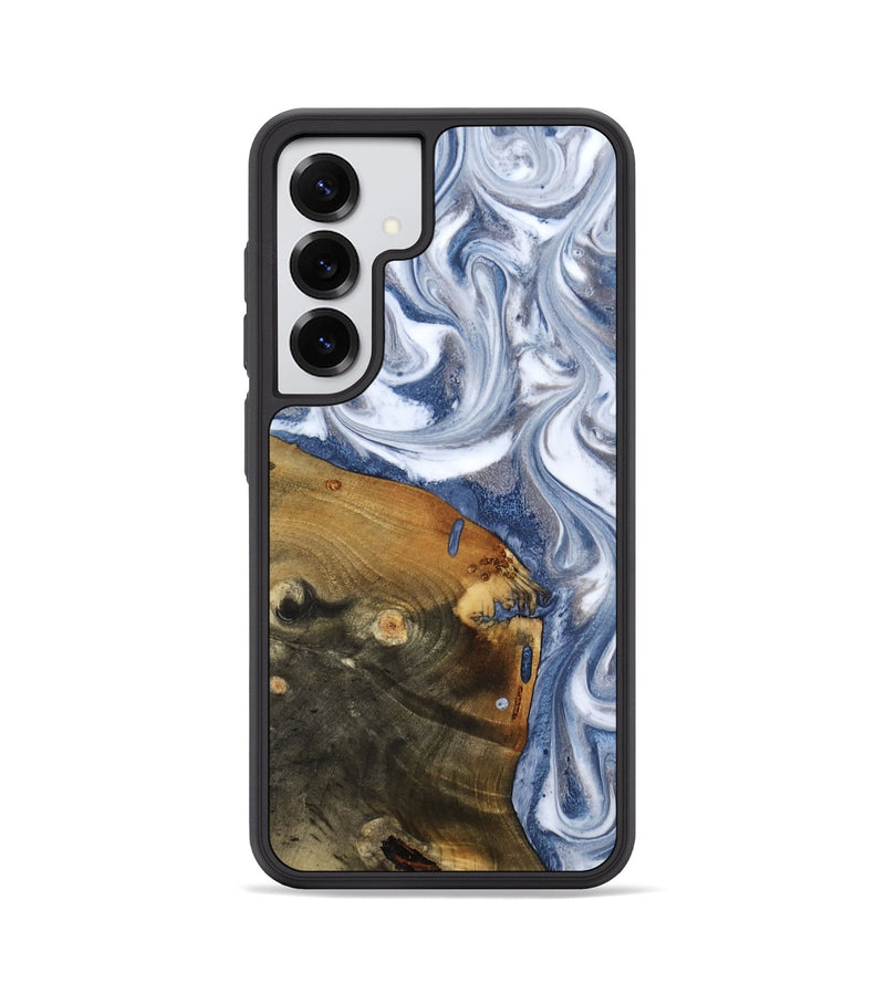 Galaxy S25 Wood Phone Case - Dario (Blue, 818047)