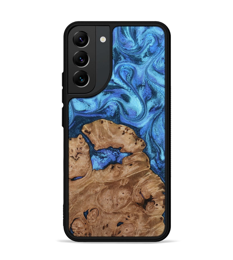 Galaxy S22 Plus Wood Phone Case - Edythe (Blue, 818049)