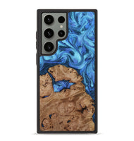 Galaxy S23 Ultra Wood Phone Case - Edythe (Blue, 818049)