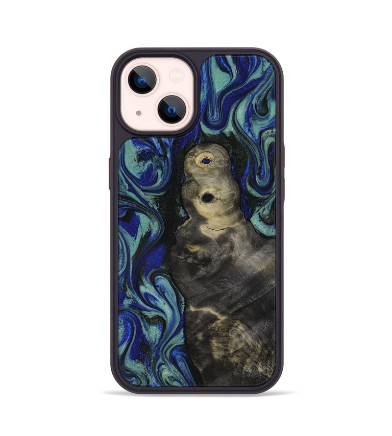iPhone 14 Wood Phone Case - Alaiya (Blue, 818050)