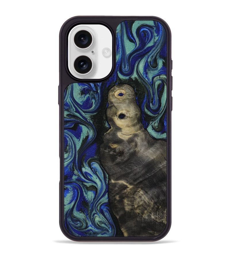 iPhone 16 Plus Wood Phone Case - Alaiya (Blue, 818050)