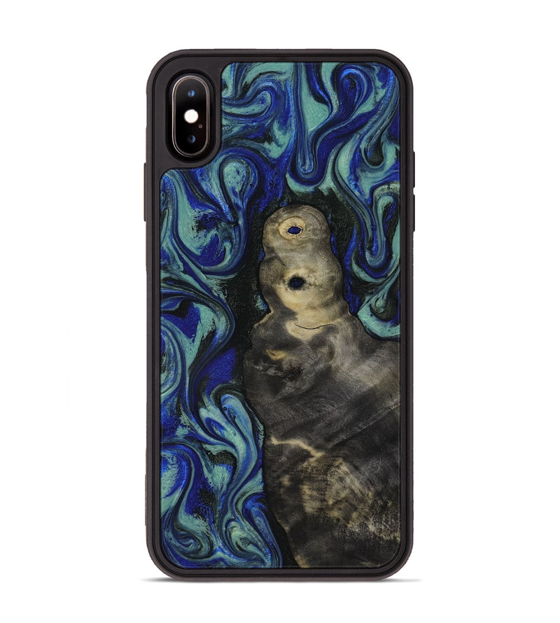 iPhone Xs Max Wood Phone Case - Alaiya (Blue, 818050)