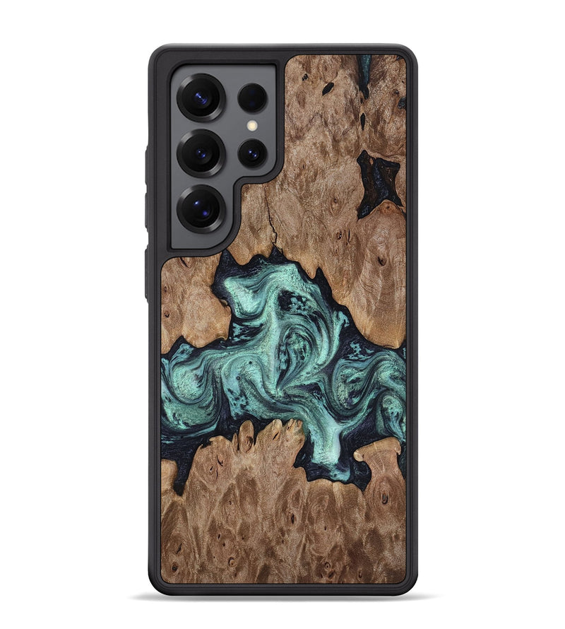 Galaxy S25 Ultra Wood Phone Case - Sheldon (Green, 818054)