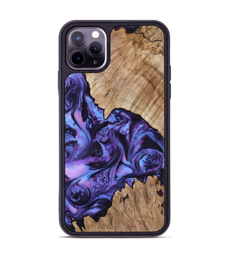 iPhone 11 Pro Max Wood Phone Case - Jair (Purple, 818055)