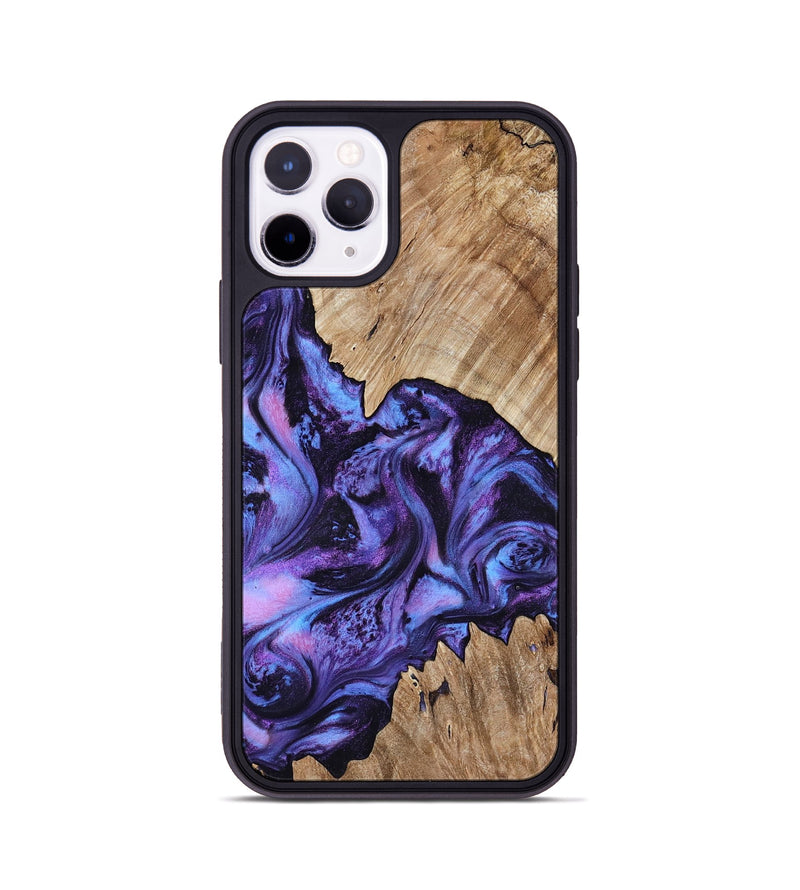 iPhone 11 Pro Wood Phone Case - Jair (Purple, 818055)