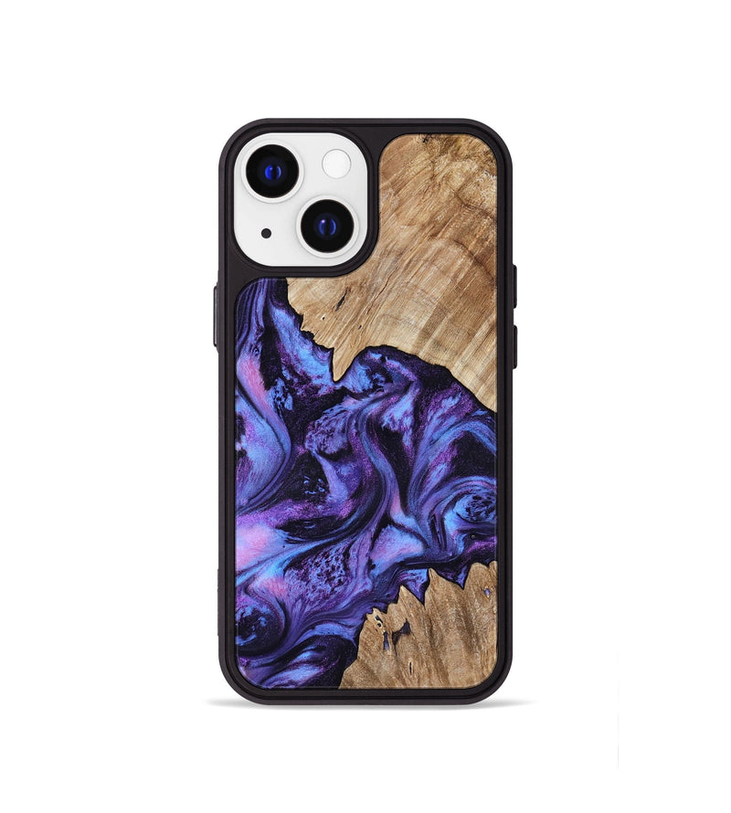 iPhone 13 mini Wood Phone Case - Jair (Purple, 818055)