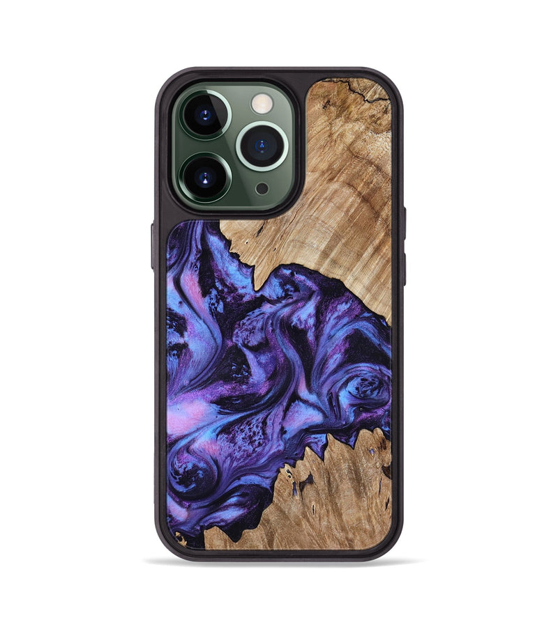 iPhone 13 Pro Wood Phone Case - Jair (Purple, 818055)