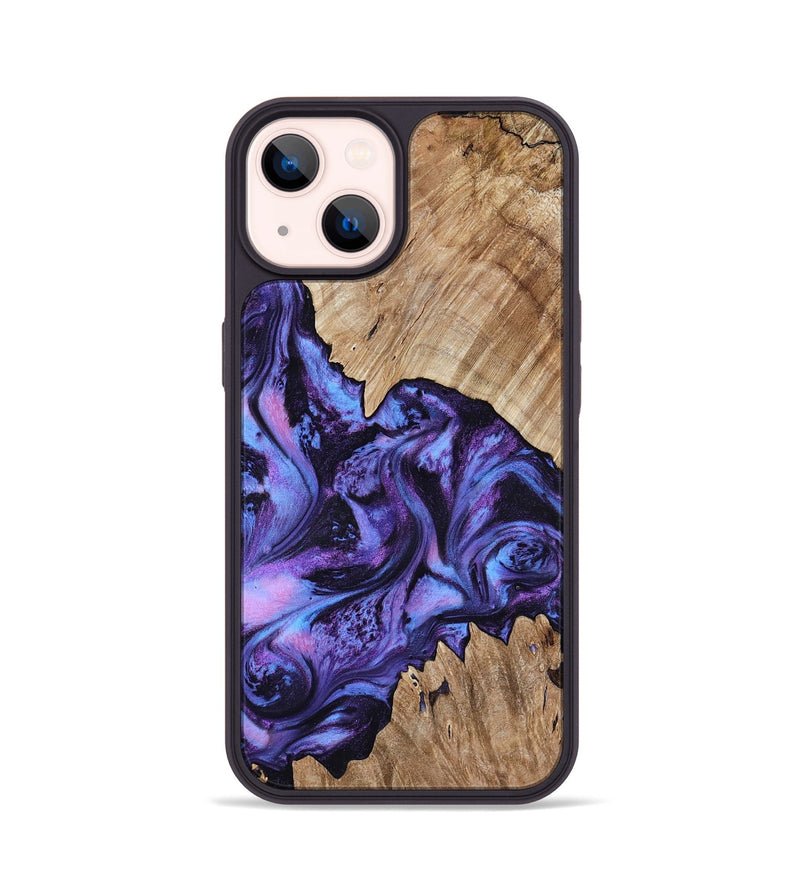 iPhone 14 Wood Phone Case - Jair (Purple, 818055)