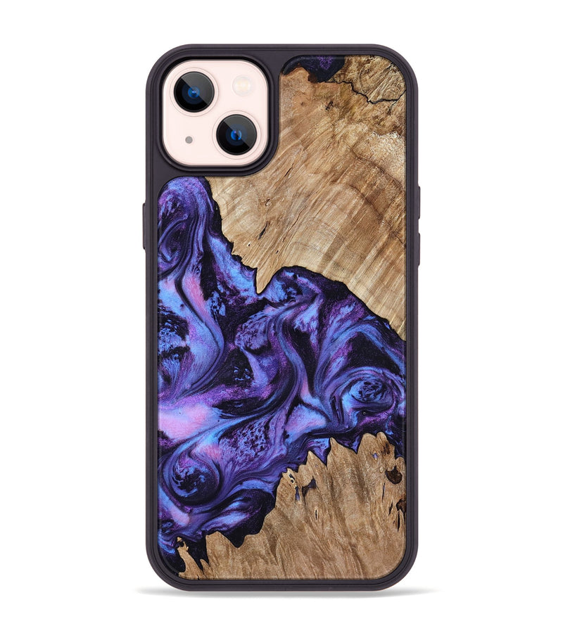 iPhone 14 Plus Wood Phone Case - Jair (Purple, 818055)