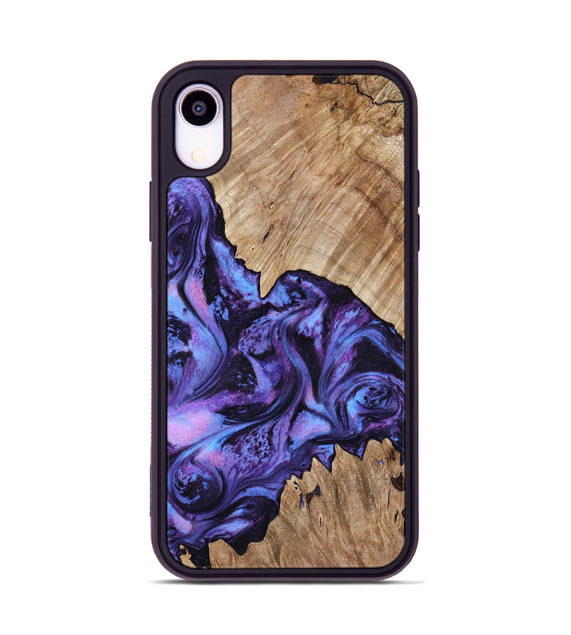 iPhone Xr Wood Phone Case - Jair (Purple, 818055)