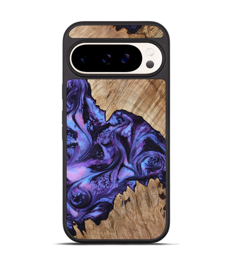 Pixel 9 Wood Phone Case - Jair (Purple, 818055)