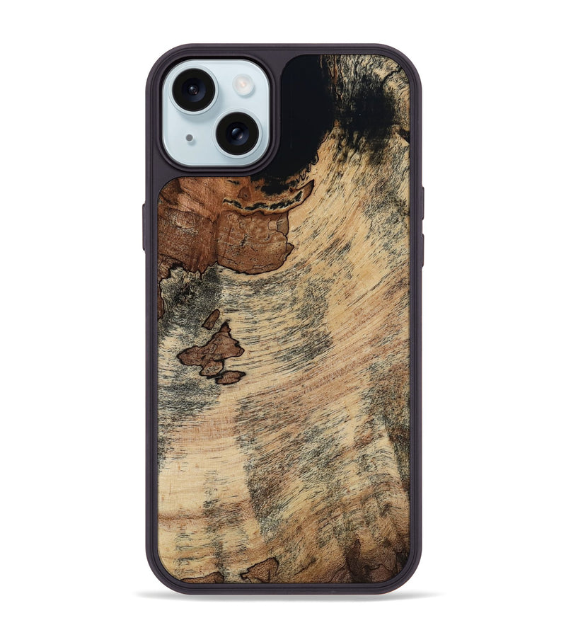 iPhone 15 Plus Wood Phone Case - Elina (Wood Burl, 818058)